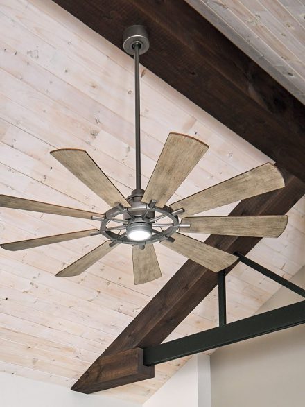 Using a ceiling fan can help you cut back on up to 40% of your electricity usage.